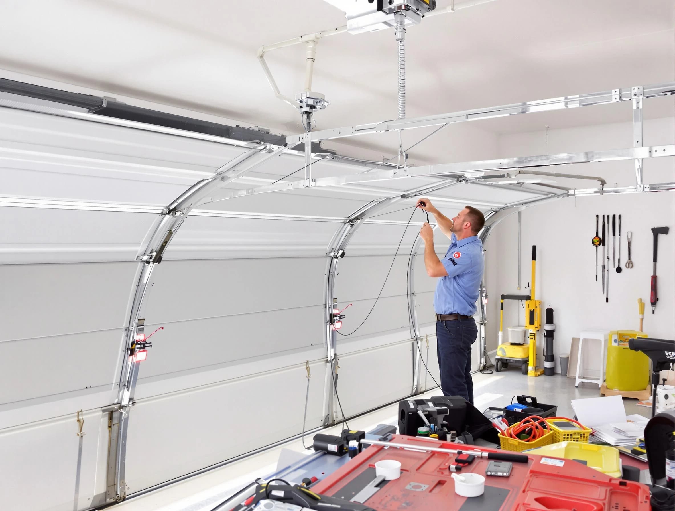 Garage door cable repair service by Sandy Springs Garage Door Repair in Sandy Springs