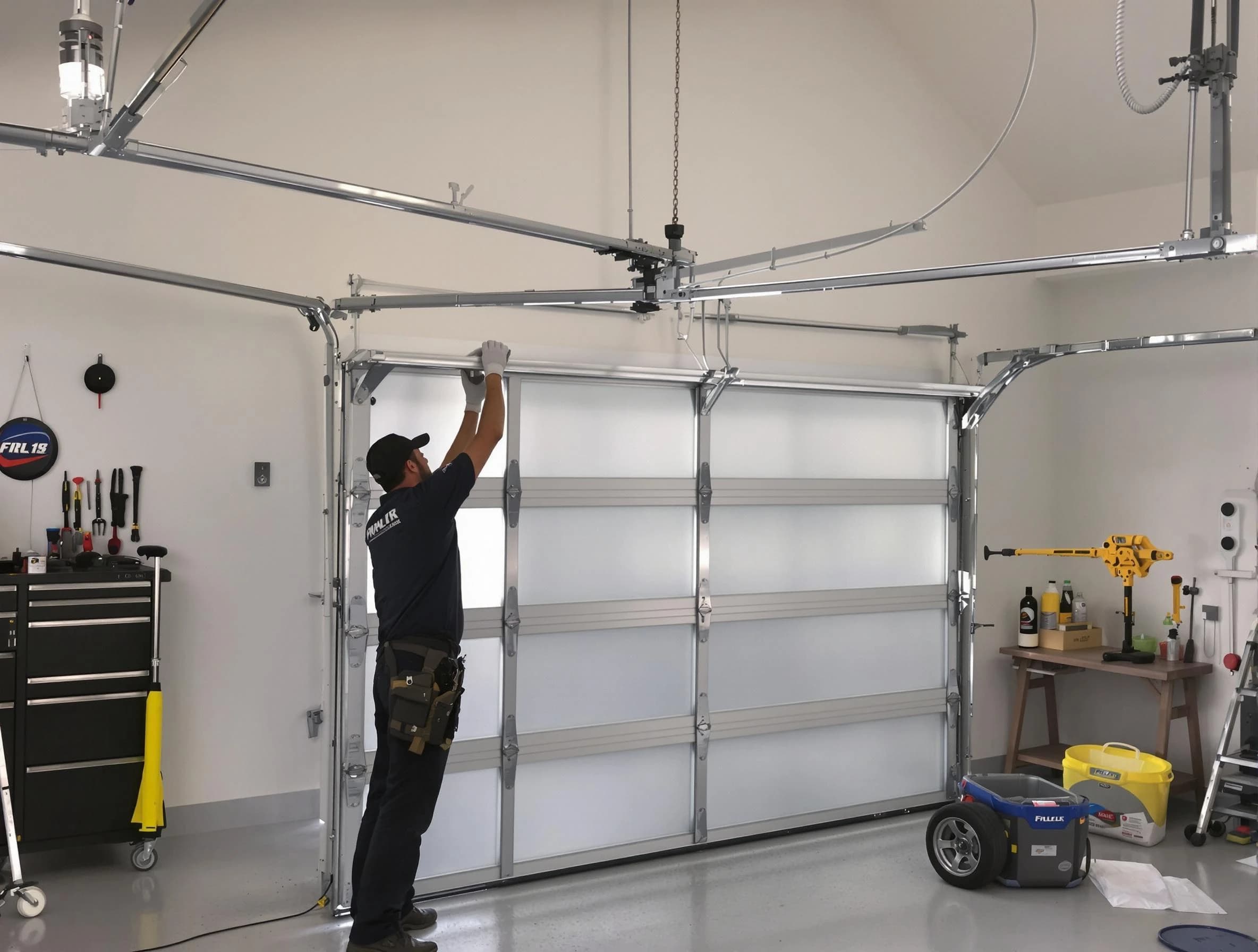 Sandy Springs Garage Door Repair certified team performing precision garage door installation in Sandy Springs