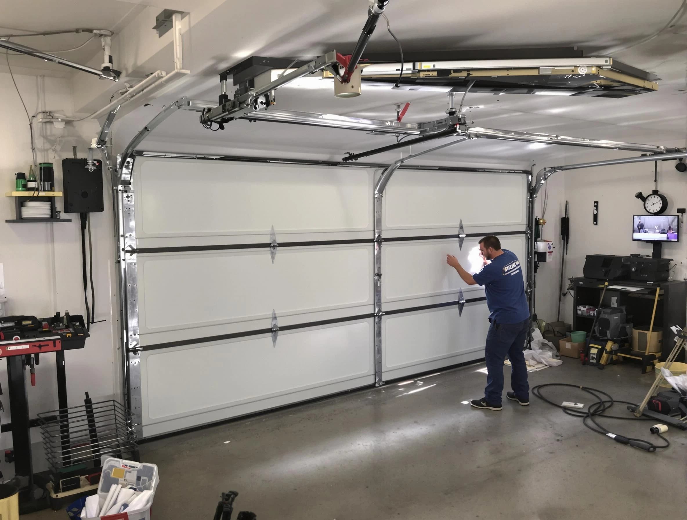 Professional garage door repair service by Sandy Springs Garage Door Repair in Sandy Springs