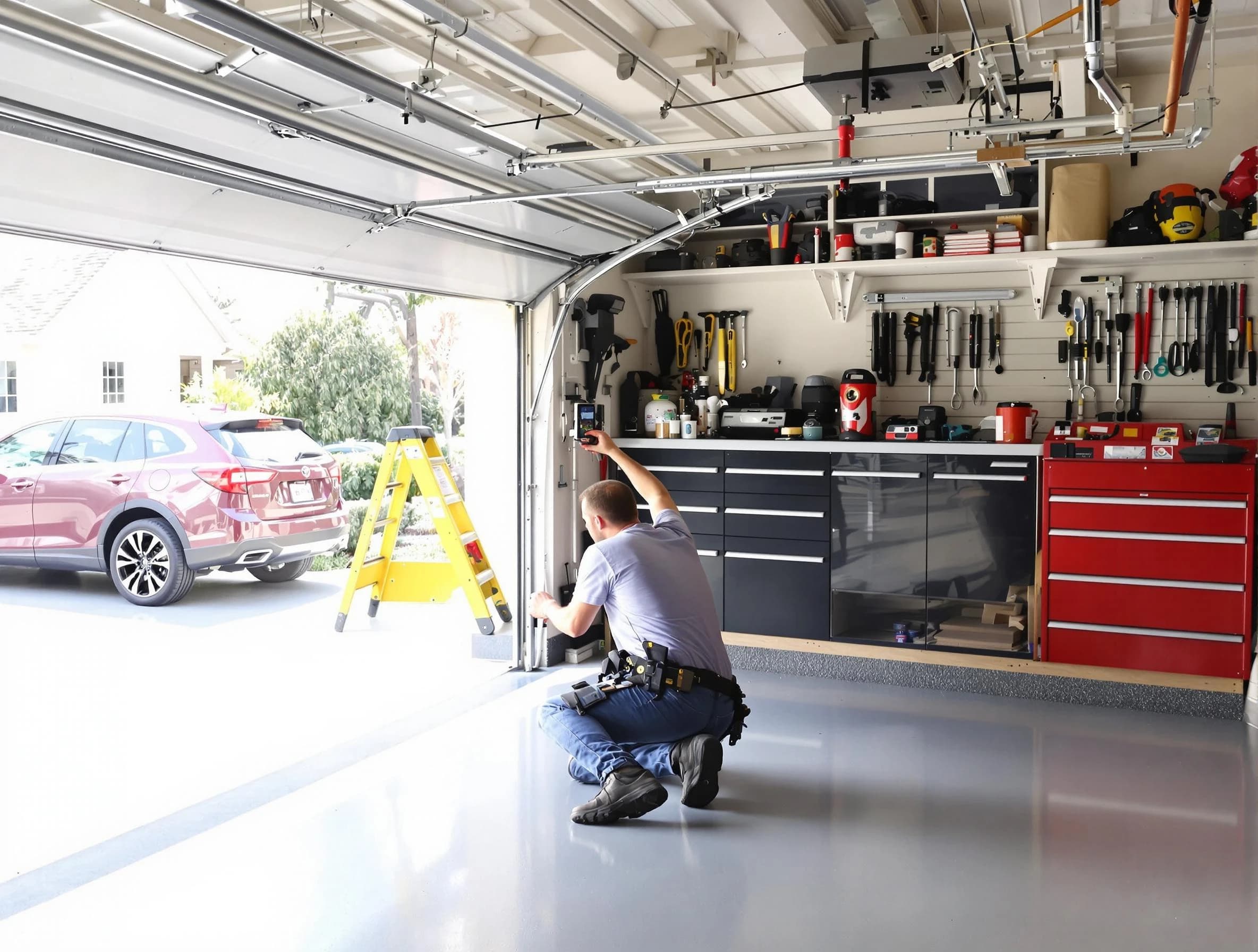 Local garage door repair service by Sandy Springs Garage Door Repair in Sandy Springs