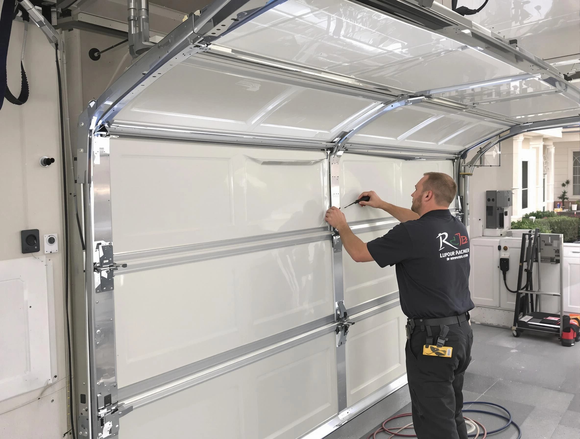 Sandy Springs Garage Door Repair professional performing panel repair in Sandy Springs