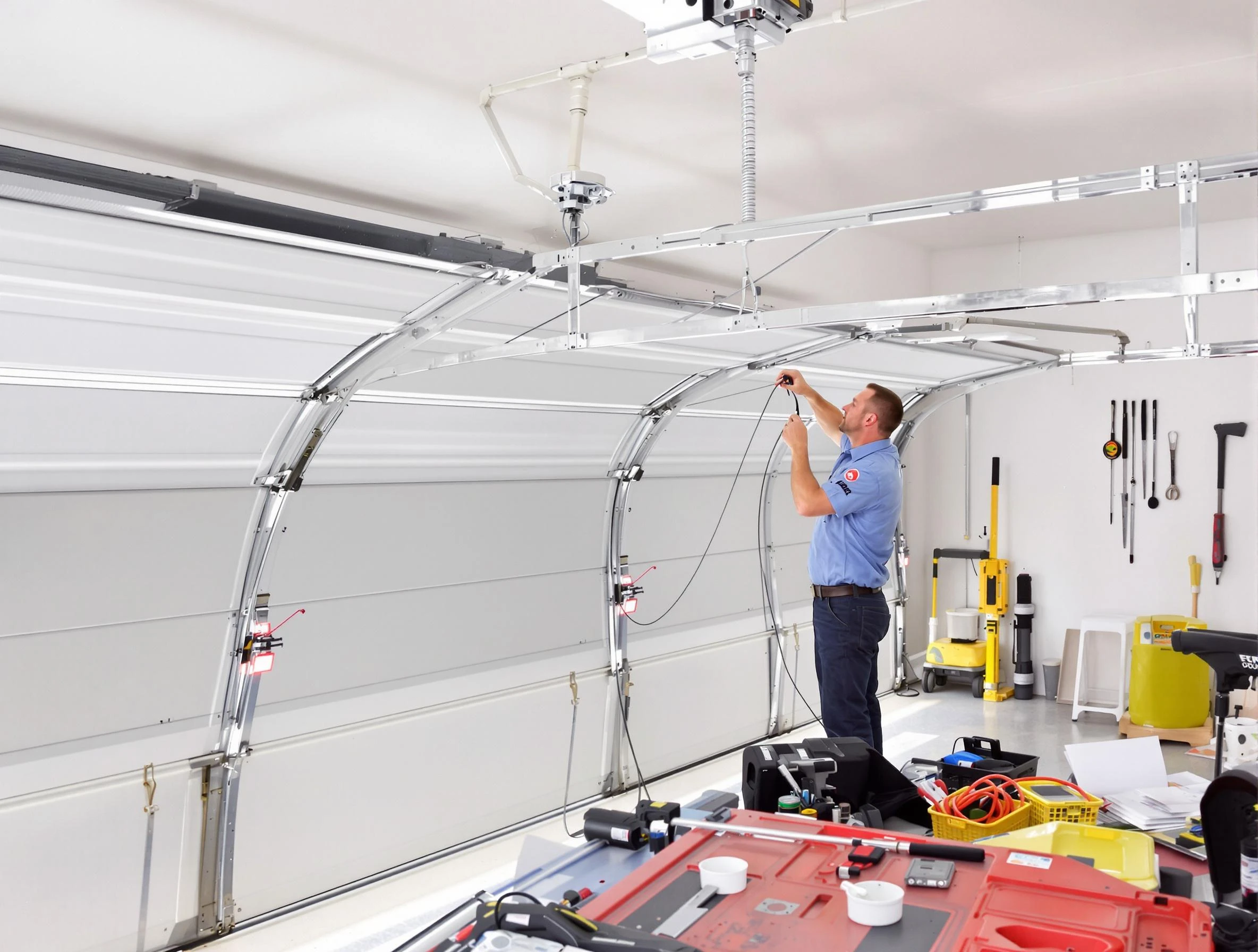 Garage door cable repair service by Sandy Springs Garage Door Repair in Sandy Springs
