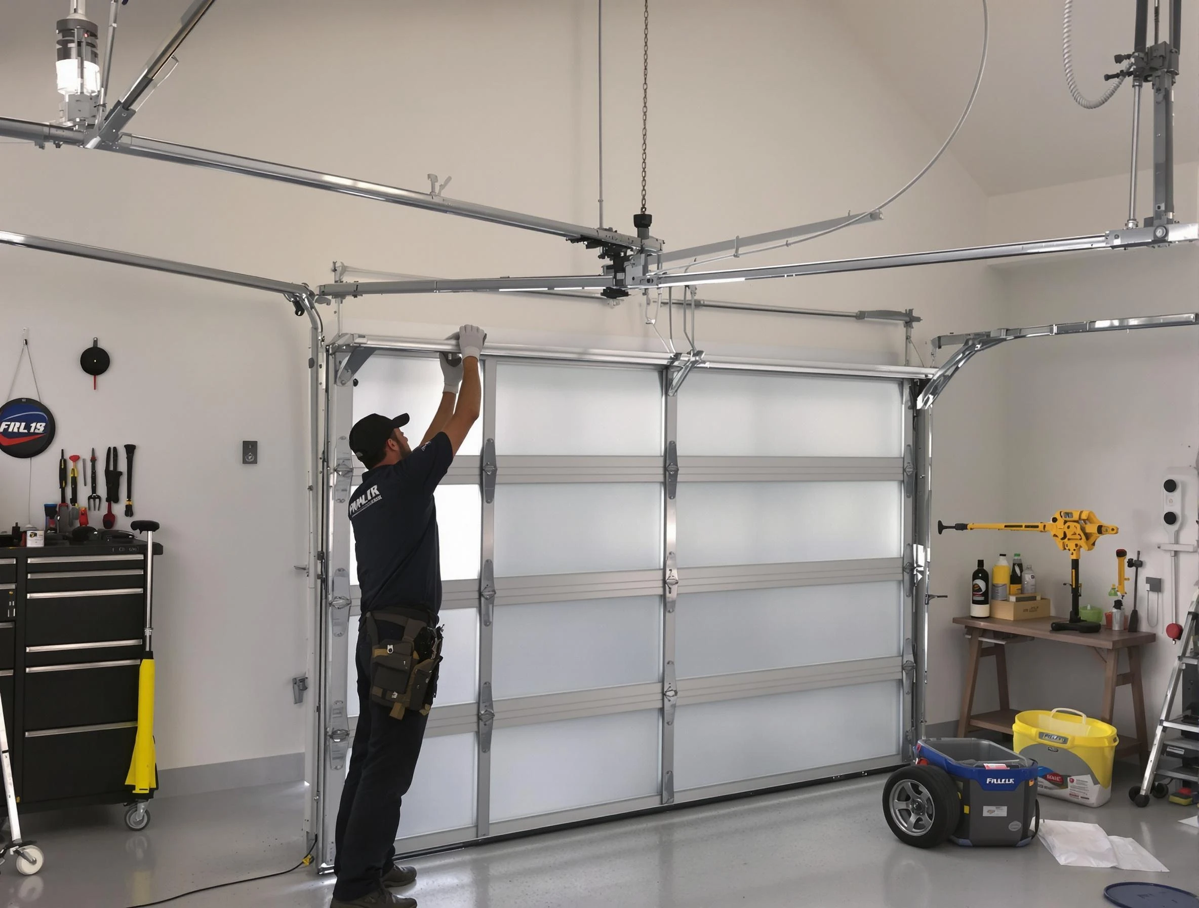Sandy Springs Garage Door Repair certified team performing precision garage door installation in Sandy Springs