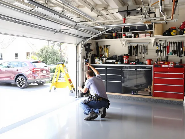 Local garage door repair service by Sandy Springs Garage Door Repair in Sandy Springs