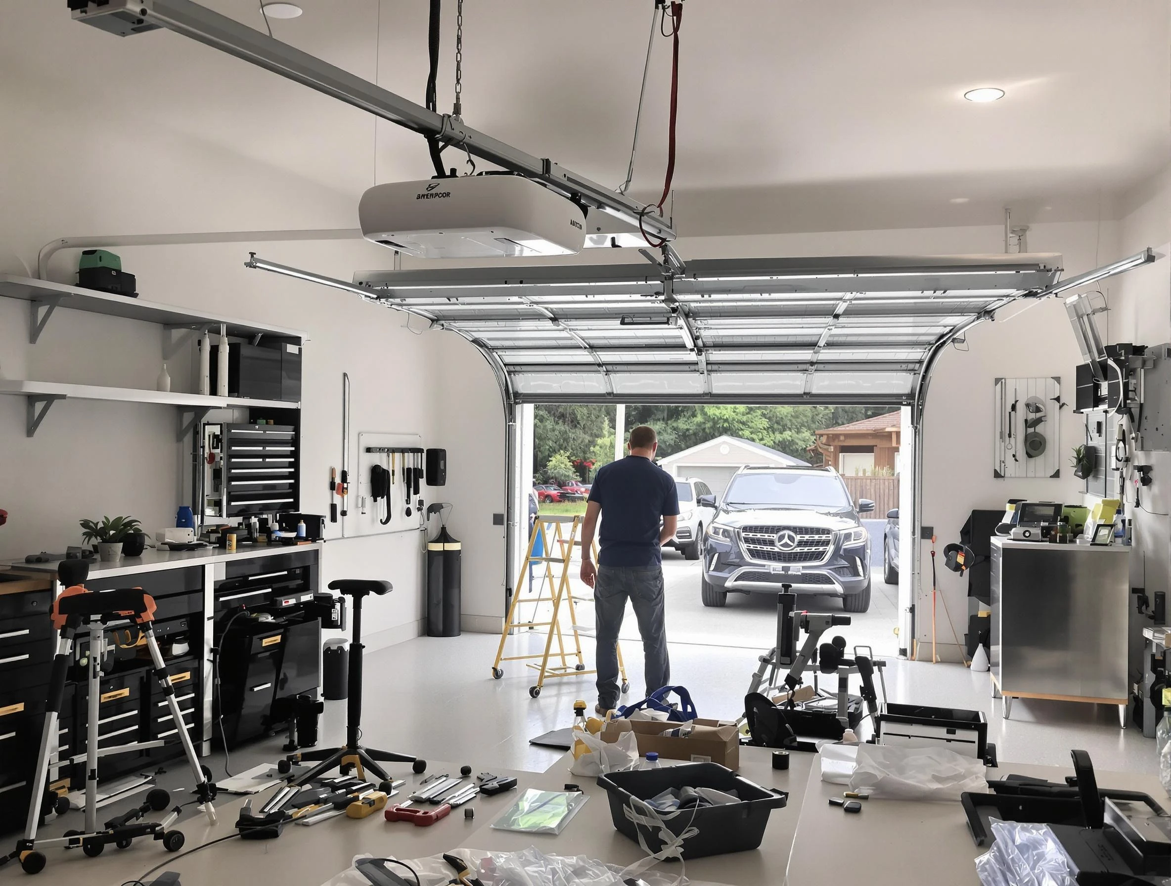 Garage door opener installation by Sandy Springs Garage Door Repair in Sandy Springs
